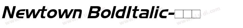 Newtown BoldItalic字体转换